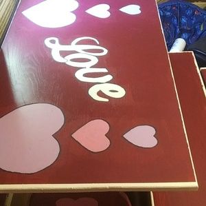 Amish made table with 2 benches